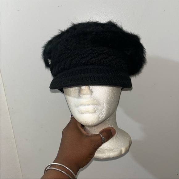 UGG Women\'s Black Faux Fur Hat